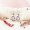 925 Silber Hängeohrringe CHANCHAL lang | 12 mm x 28 mm | Edelstein wählbar
