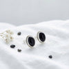 925 Silber Ohrstecker SARALA oval klein