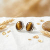 925 Silber Ohrstecker SARALA oval medium