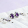 925 Silber Ohrstecker BUWAN oval