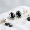 925 Silber Ohrstecker BUWAN oval
