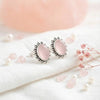 925 Silber Ohrstecker BUWAN oval