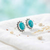 925 Silber Ohrstecker BUWAN oval