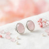 925 Silber Ohrstecker SARALA oval groß