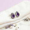 925 Silber Ohrstecker PUNTI Tropfen