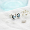 925 Silber Ohrstecker MAHINA klein rund