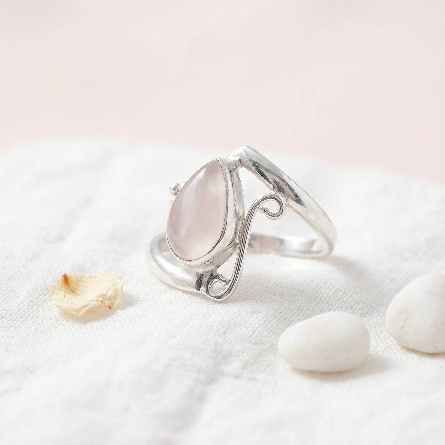 UHA – feiner Silberring aus 925 Sterling Silber mit Edelstein