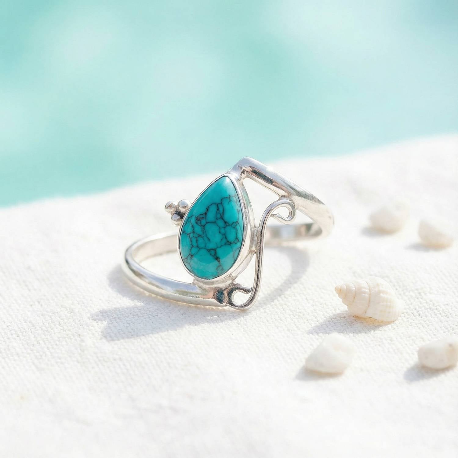 UHA – feiner Silberring aus 925 Sterling Silber mit Edelstein