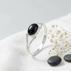 Tekili Silberring mit ovalem Edelstein – 925 Sterling Silber