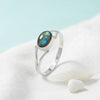 Tekili Silberring mit ovalem Edelstein – 925 Sterling Silber
