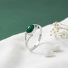 Tekili Silberring mit ovalem Edelstein – 925 Sterling Silber