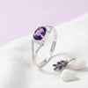 Tekili Silberring mit ovalem Edelstein – 925 Sterling Silber