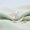 Rosenquarz Ring  Oval schlicht 925 Sterlingsilber