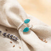 925 Silber Ring DALIMI - größenverstellbar