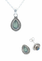 Schmuckset NILA 925 Silber mit Labradorit - mantraroma