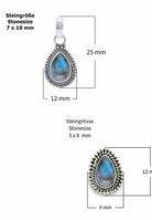 Schmuckset NILA 925 Silber mit Labradorit - mantraroma