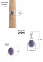 Schmuckset MIALE 925 Silber mit Amethyst - mantraroma