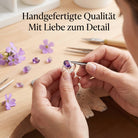 [KI] Handgefertigter Silberring mit Amethyst bei der Schmuckherstellung