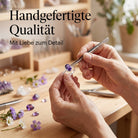 [KI] Handgefertigter Silberring mit Amethyst bei der Schmuckherstellung