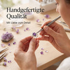 [KI] Handgefertigter Silberring mit Amethyst bei der Schmuckherstellung