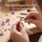 [KI] Handgefertigter Silberring mit Amethyst bei der Schmuckherstellung