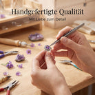 [KI] Handgefertigter Silberring mit Amethyst bei der Schmuckherstellung