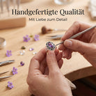 [KI] Handgefertigter Silberring mit Amethyst bei der Schmuckherstellung