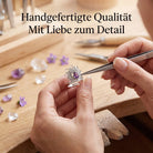 [KI] Handgefertigter Silberring mit Amethyst bei der Schmuckherstellung