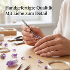 [KI] Handgefertigter Silberring mit Amethyst bei der Schmuckherstellung