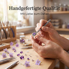 [KI] Handgefertigter Silberring mit Amethyst bei der Schmuckherstellung