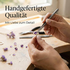 [KI] Handgefertigter Silberring mit Amethyst bei der Schmuckherstellung