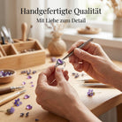 [KI] Handgefertigter Silberring mit Amethyst bei der Schmuckherstellung