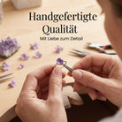 [KI] Handgefertigter Silberring mit Amethyst bei der Schmuckherstellung