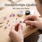 [KI] Handgefertigter Silberring mit Amethyst bei der Schmuckherstellung