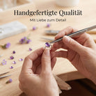 [KI] Handgefertigter Silberring mit Amethyst bei der Schmuckherstellung