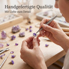 [KI] Handgefertigter Silberring mit Amethyst bei der Schmuckherstellung