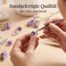 [KI] Handgefertigter Silberring mit Amethyst bei der Schmuckherstellung