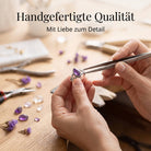 [KI] Handgefertigter Silberring mit Amethyst bei der Schmuckherstellung