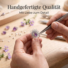[KI] Handgefertigter Silberring mit Amethyst bei der Schmuckherstellung