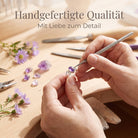 [KI] Handgefertigter Silberring mit Amethyst bei der Schmuckherstellung