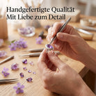 [KI] Handgefertigter Silberring mit Amethyst bei der Schmuckherstellung