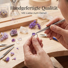 [KI] Handgefertigter Silberring mit Amethyst bei der Schmuckherstellung