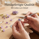 [KI] Handgefertigter Silberring mit Amethyst bei der Schmuckherstellung