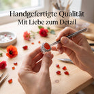 [KI] Handgefertigter Silberring mit Karneol bei der Schmuckherstellung