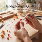 [KI] Handgefertigter Silberring mit Karneol bei der Schmuckherstellung
