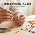 [KI] Handgefertigter Silberring mit Karneol bei der Schmuckherstellung