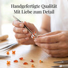 [KI] Handgefertigter Silberring mit Karneol bei der Schmuckherstellung