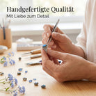 [KI] Handgefertigter Silberring mit Labradorit bei der Schmuckherstellung