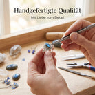 [KI] Handgefertigter Silberring mit Labradorit bei der Schmuckherstellung