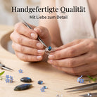 [KI] Handgefertigter Silberring mit Labradorit bei der Schmuckherstellung
